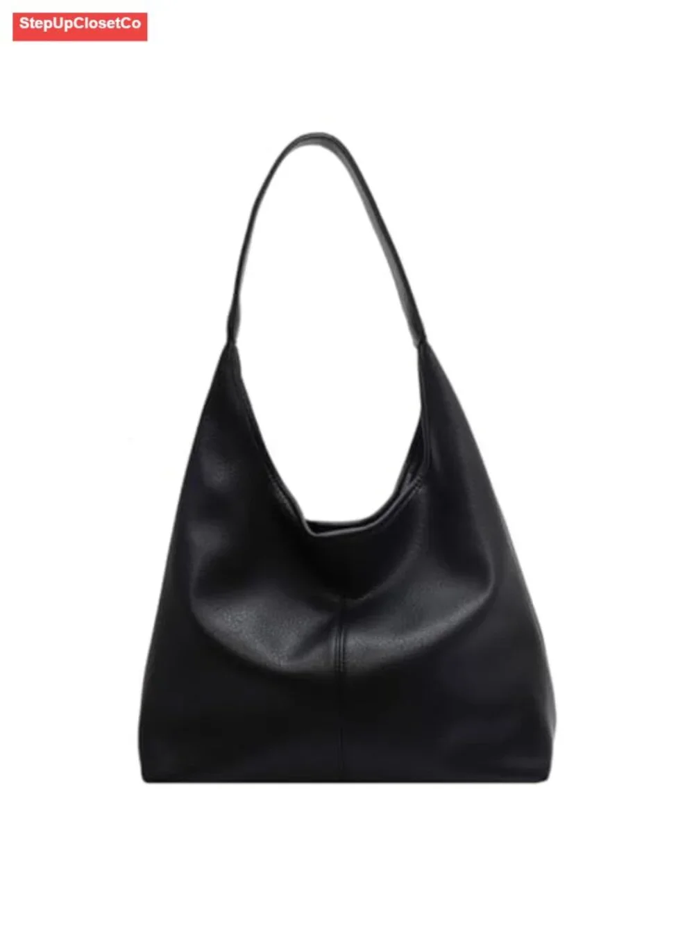 Slouchy Hobo Tote Bag PU Leather Shoulder Purse 2 Pack Women